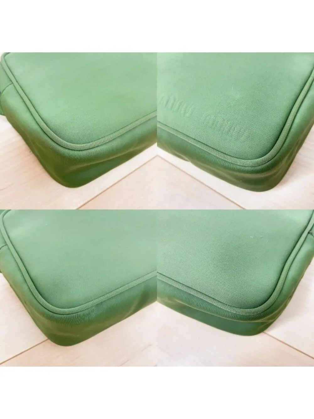 Miu Miu Archive Shoulder Bag Khaki Logo